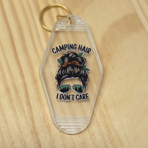 Hand Crafted Other - Camping Hair Keychain Glow In The Dark